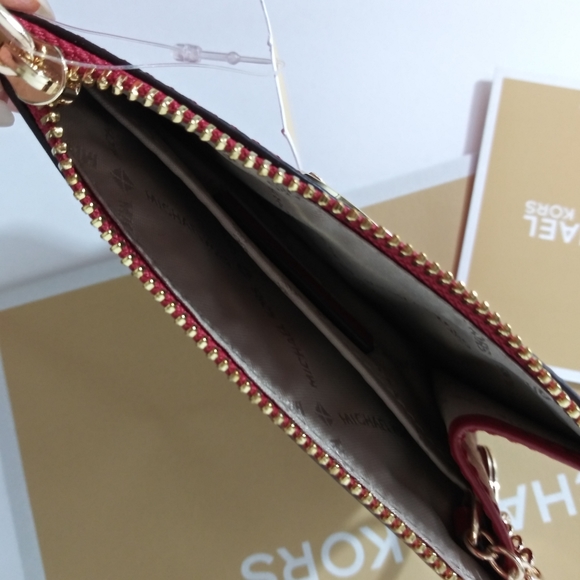 NWT MICHAEL KORS LEATHER FULTON SM ID CARD CASE - Picture 3 of 7